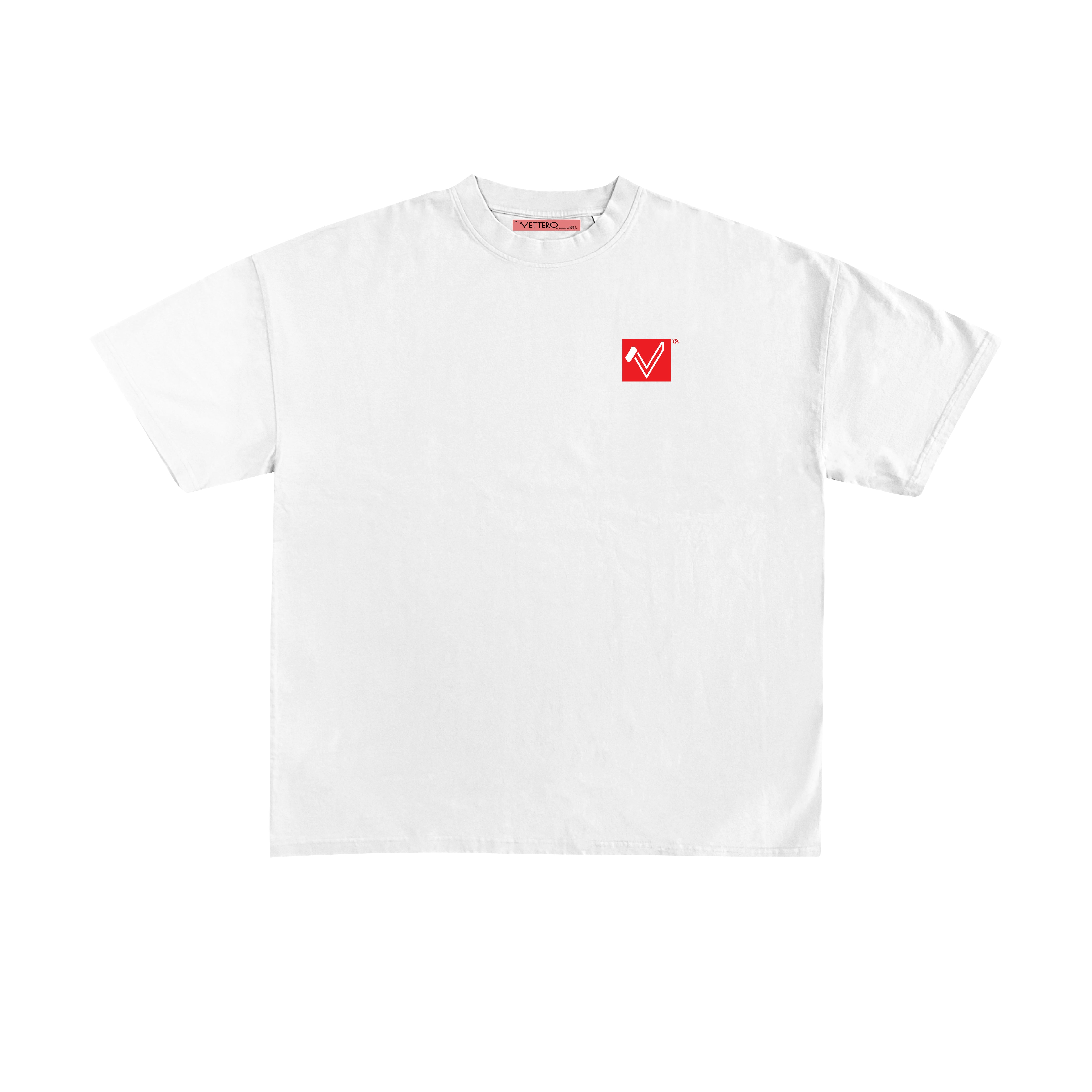 WHITE TEE- I AM VETTERO
