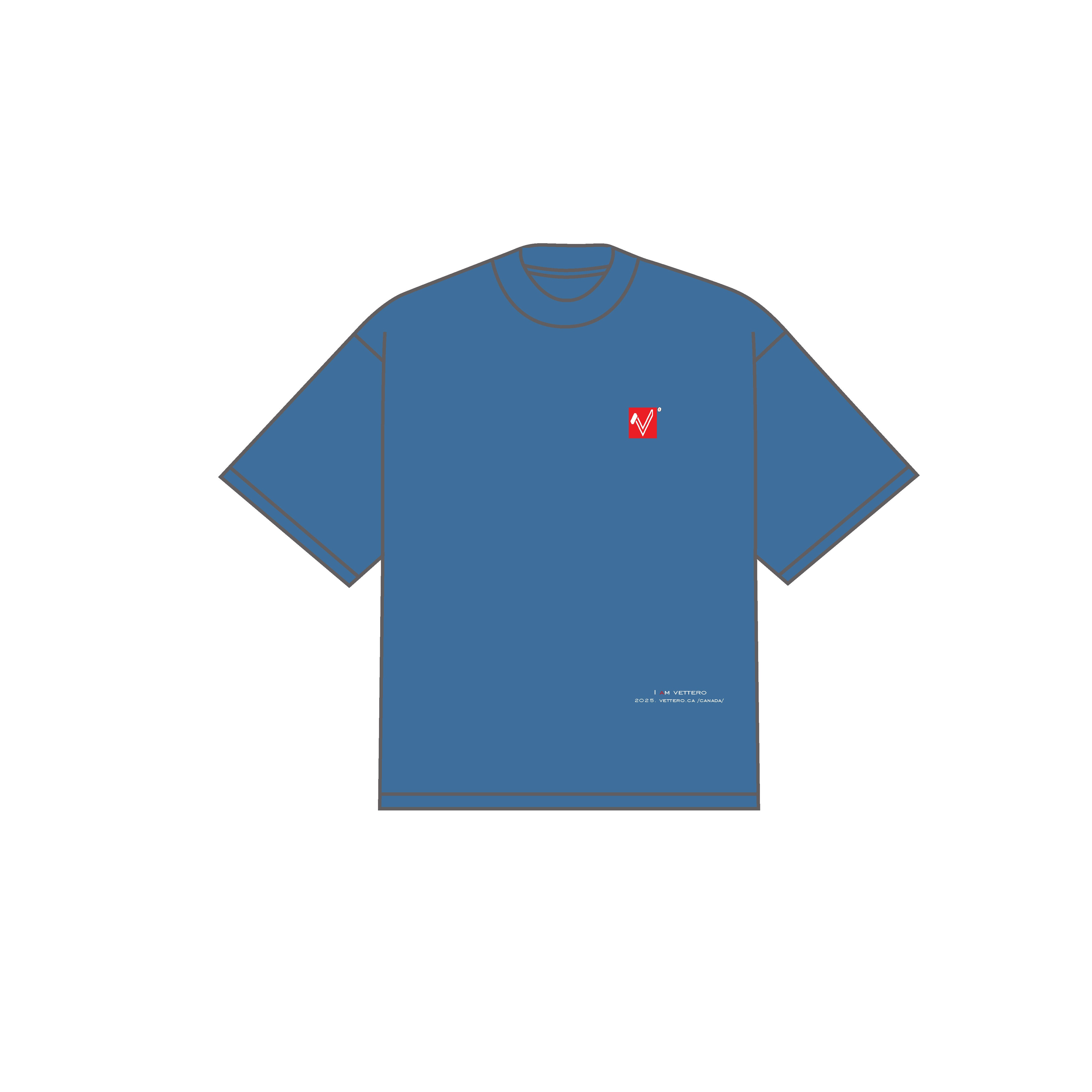 DENIM WASHED BLUE TEE- DGT